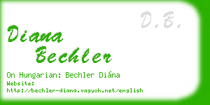 diana bechler business card